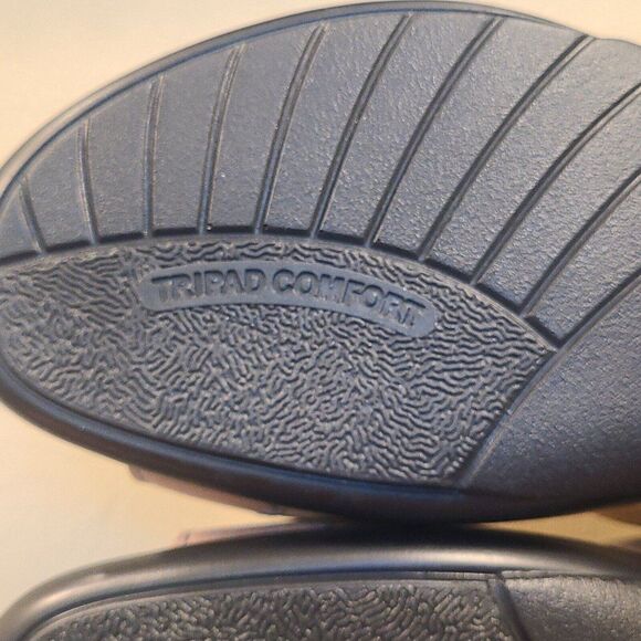 SAS Sandals NUDU DAWN Size 8 N NARROW Hook & Loop Closure TAN GOLD Heel Strap - Picture 11 of 11